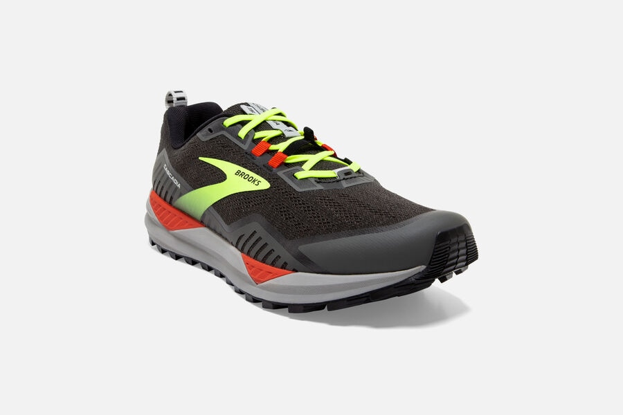 Brooks Cascadia 15 Trail Löparskor Herr - Svarta/Gröna - 5127-YSFER